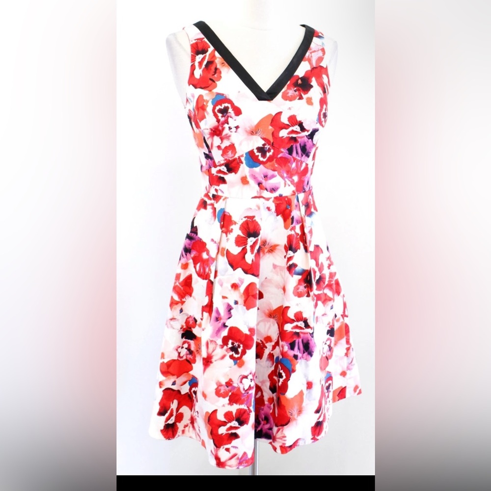 Karen Millen Floral V-Neck Dress. Excellent Use Condition.